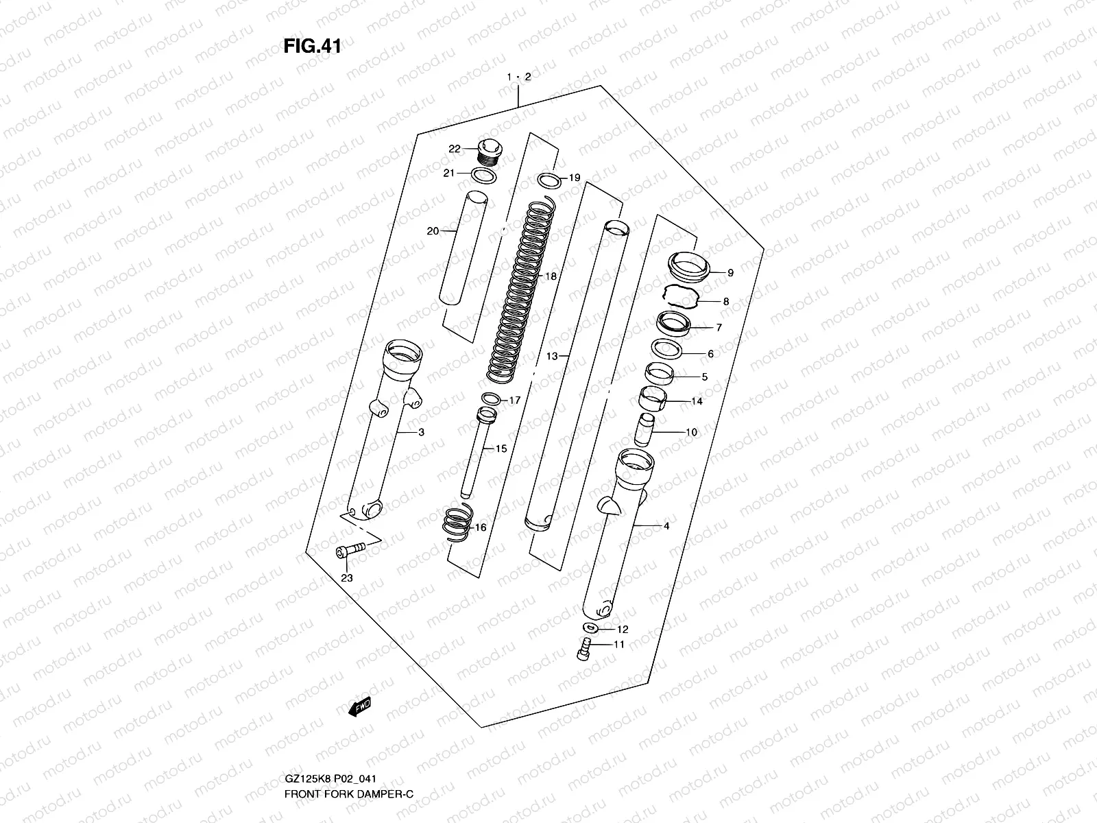41 - FRONT FORK DAMPER