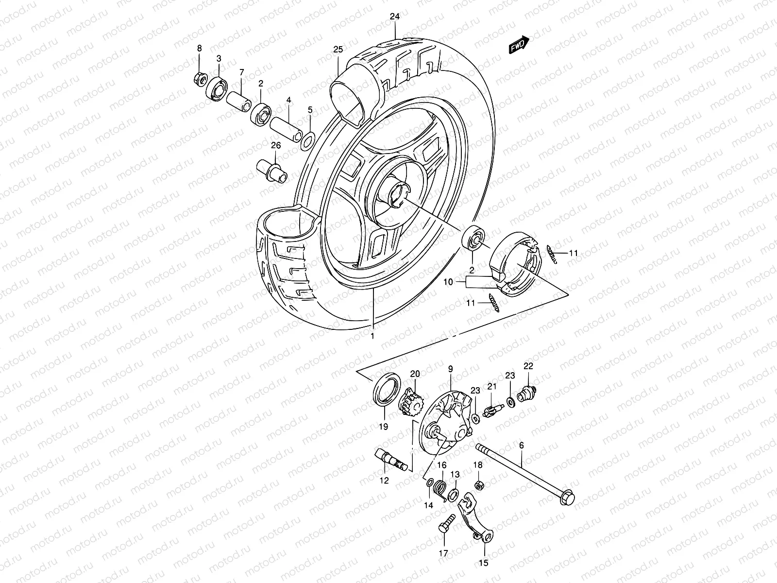 41 - FRONT WHEEL