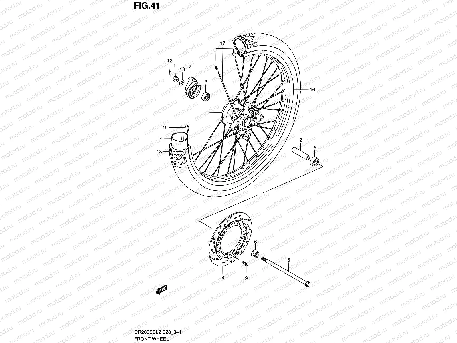 41 - FRONT WHEEL