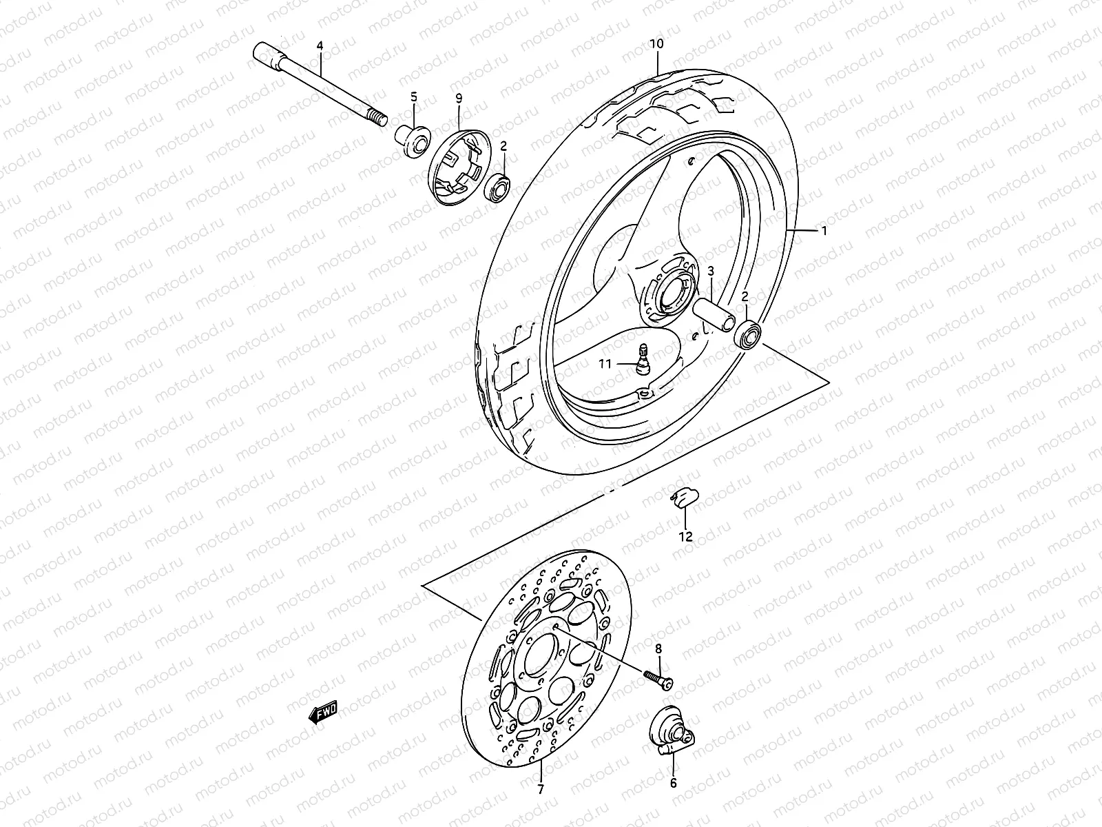 41 - FRONT WHEEL