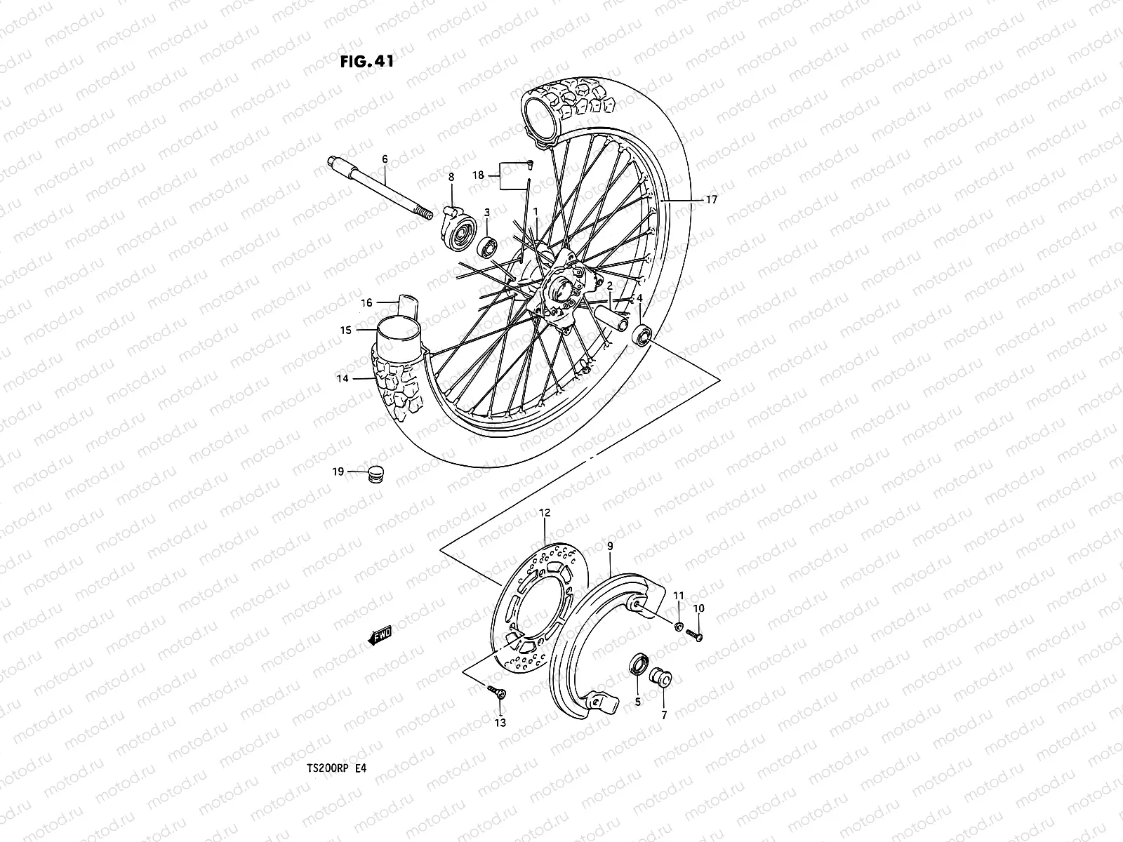 41 - FRONT WHEEL (E24)