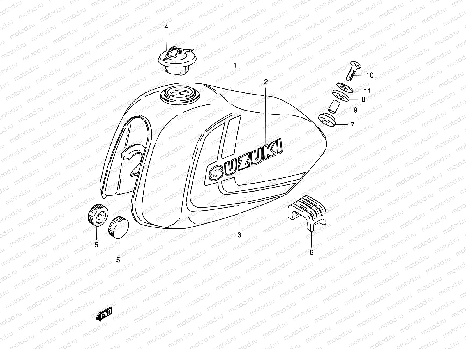41 - FUEL TANK (E08, E09, E31, E95, MODEL L P09)