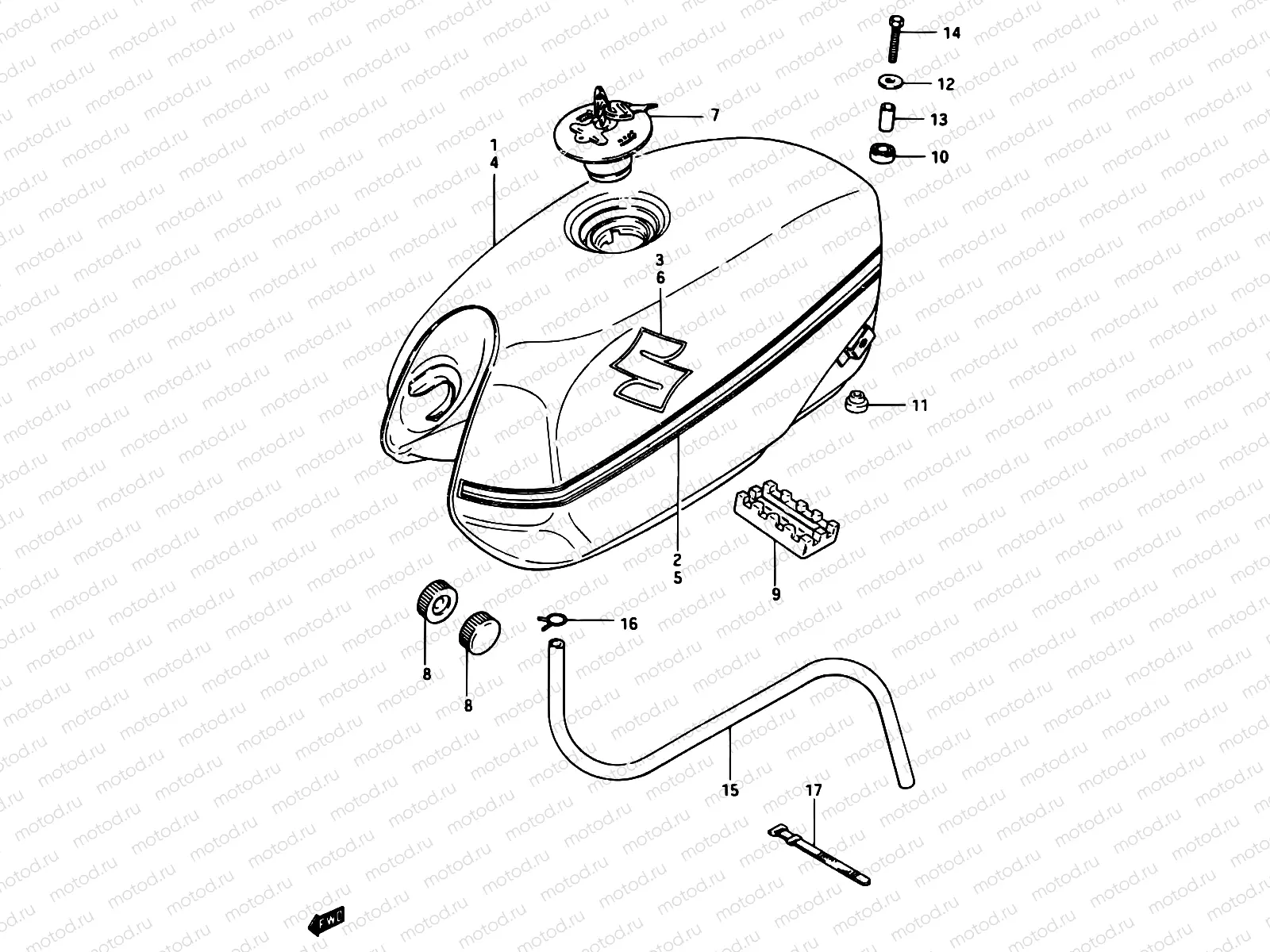 41 - FUEL TANK (GSX750EFE)
