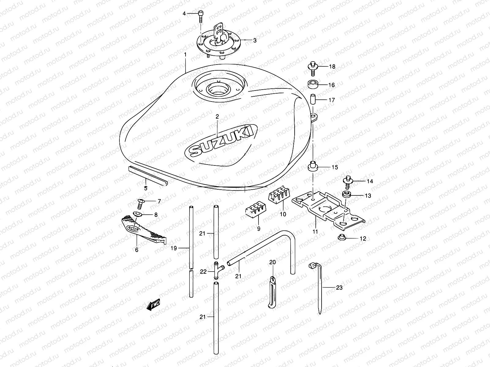 41 - FUEL TANK (MODEL K1)