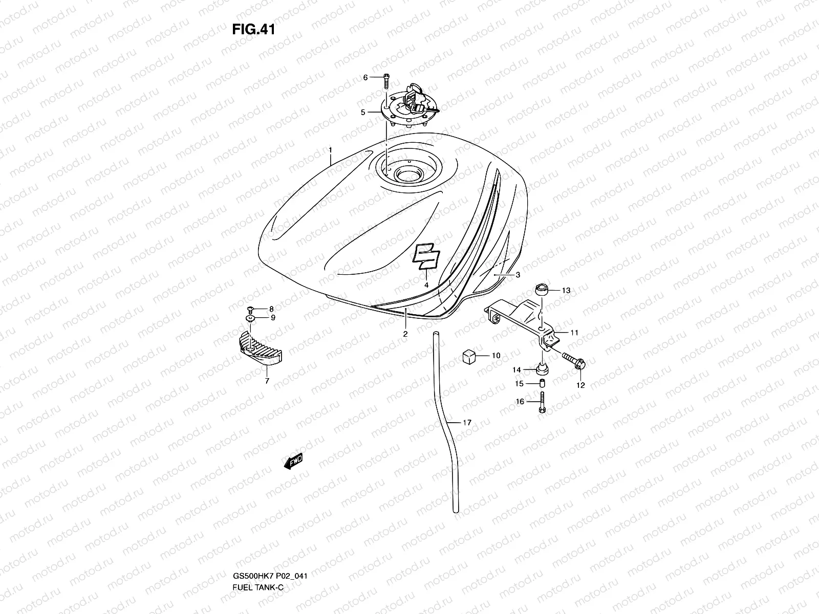 41 - FUEL TANK (MODEL K7)
