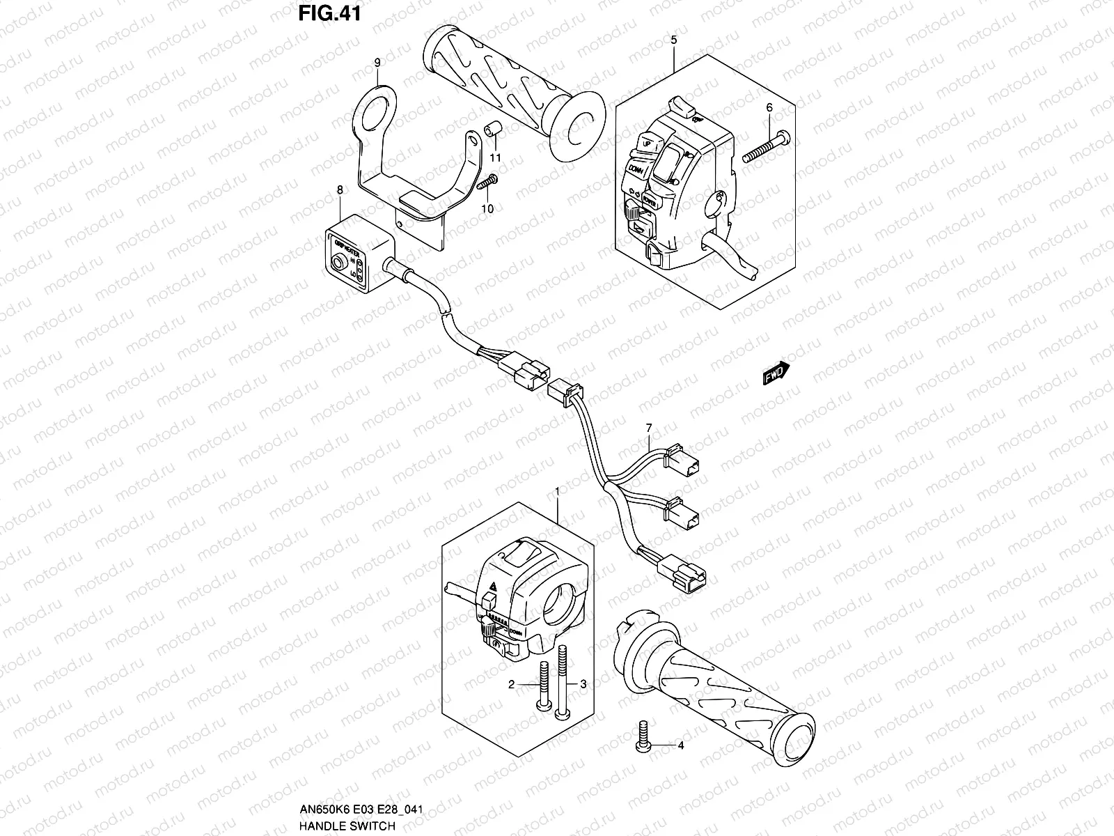 41 - HANDLE SWITCH (AN650AK6/AK7/AK8/AK9/AL0)