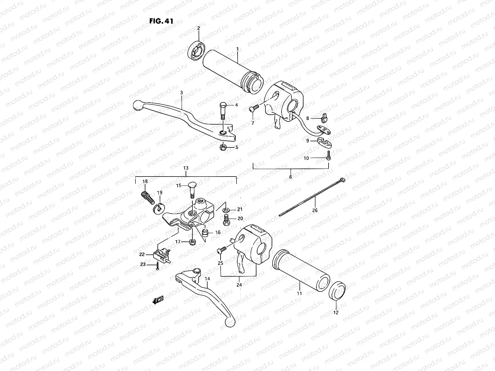 41 - HANDLE SWITCH (MODEL G/J)