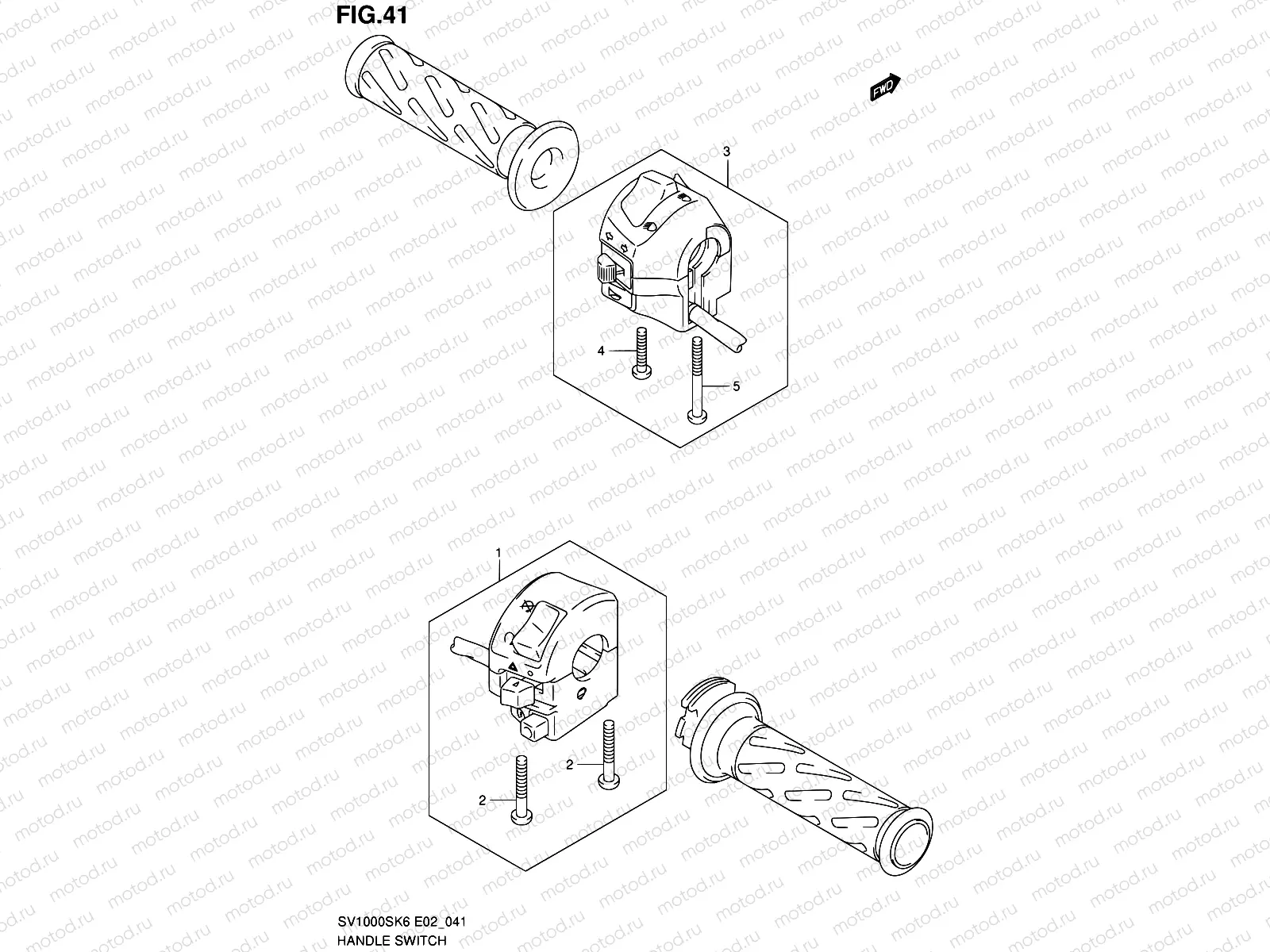 41 - HANDLE SWITCH (SV1000S/S1/S2)