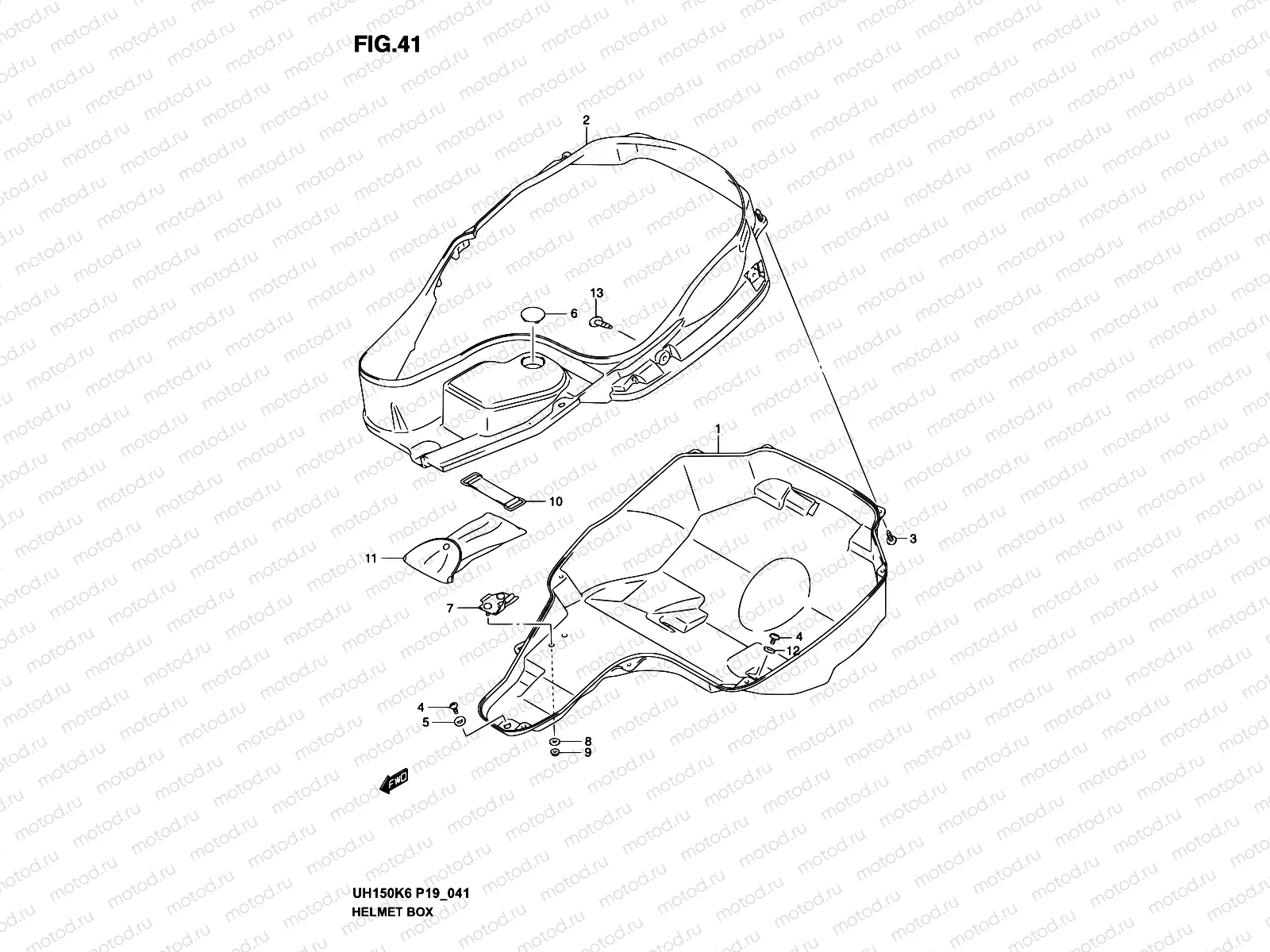 41 - HELMET BOX (MODEL K2/K3)