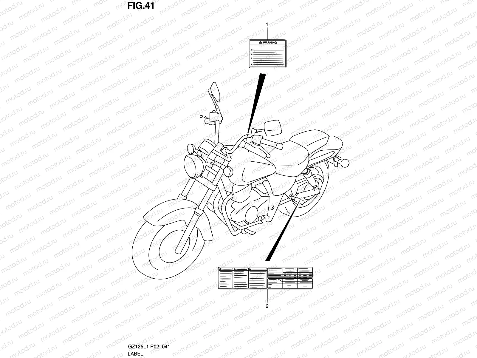 41 - LABEL  (MODEL P19)