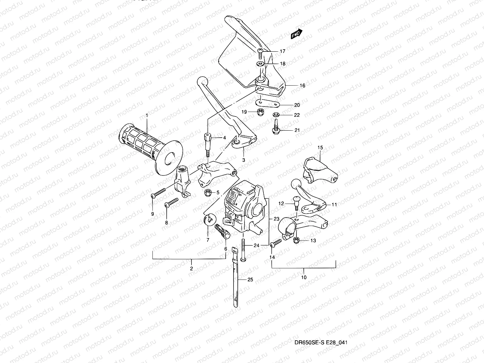 41 - LEFT HANDLE SWITCH (MODEL N/P)