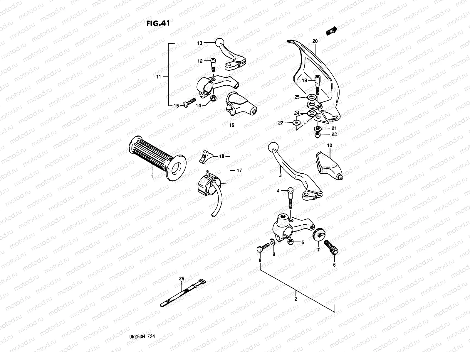41 - LIGHT HANDLE SWITCH (E01,E02)