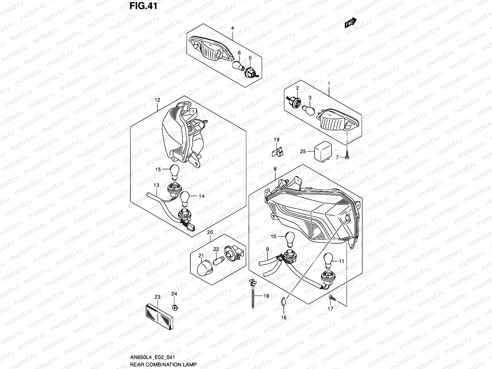 41 - REAR COMBINATION LAMP