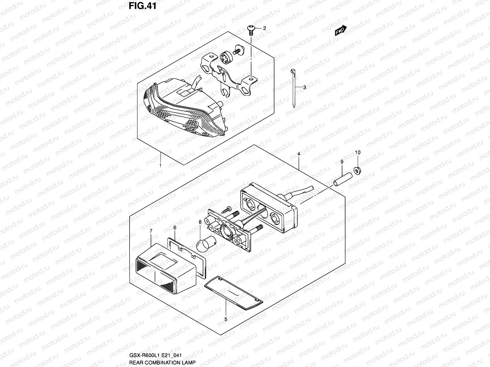 41 - REAR COMBINATION LAMP