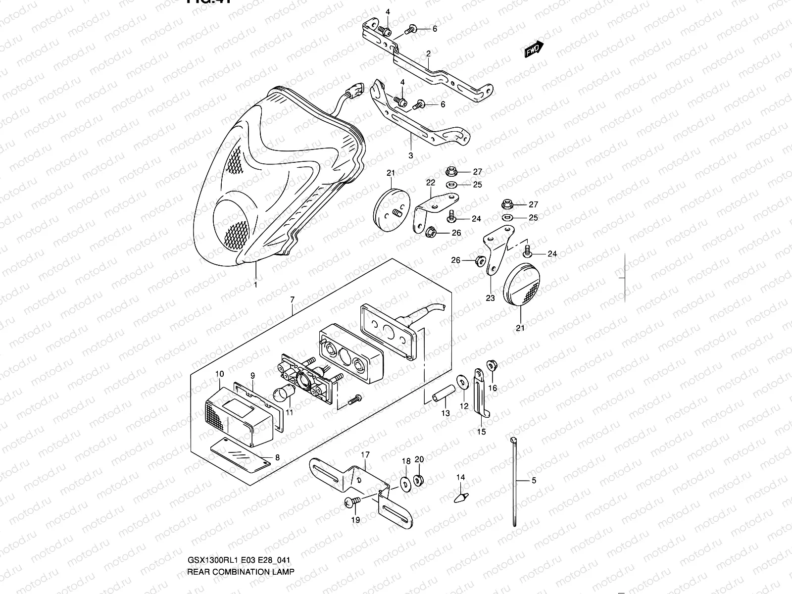 41 - REAR COMBINATION LAMP