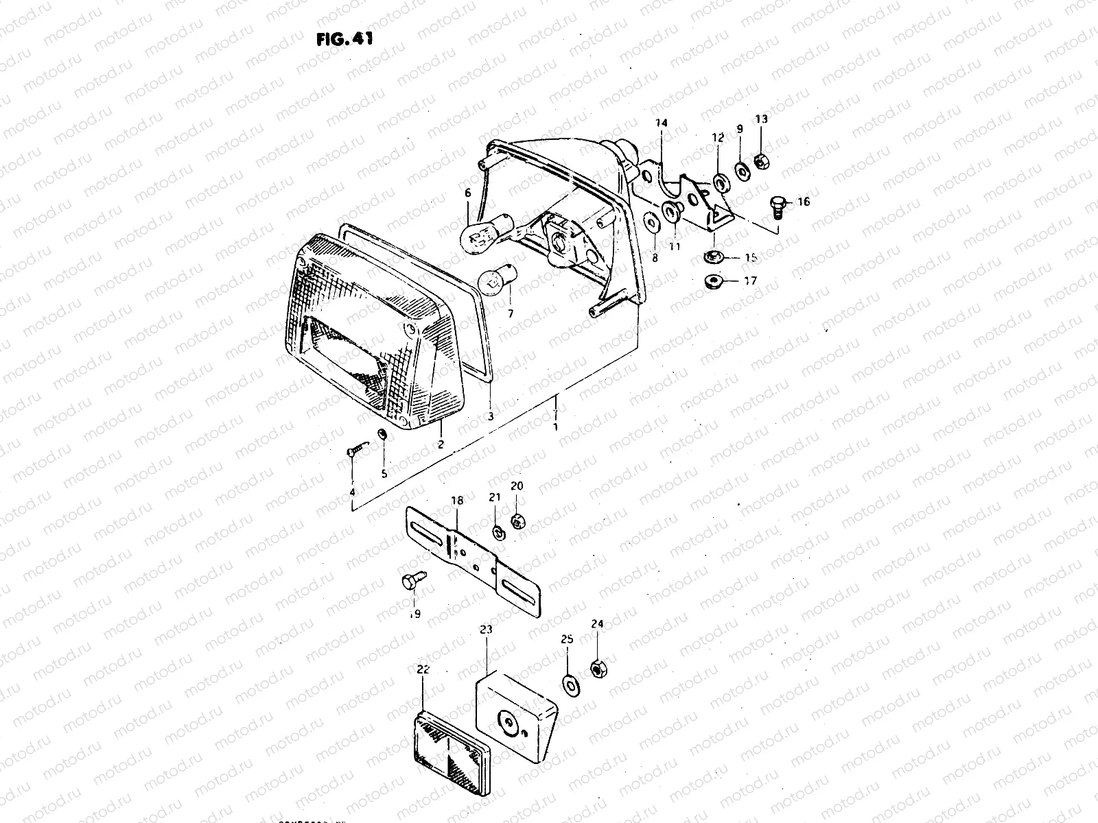 41 - REAR COMBINATION LAMP (E17)