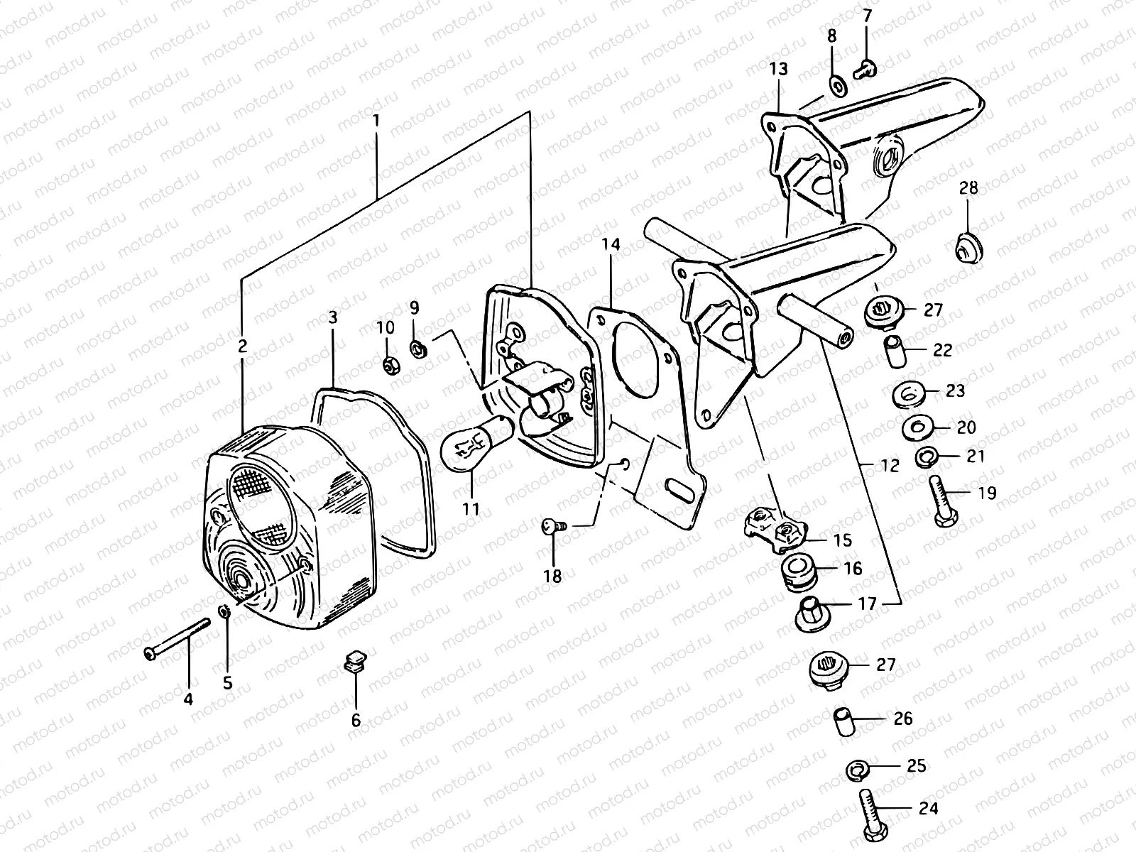 41 - REAR COMBINATION LAMP (E22)