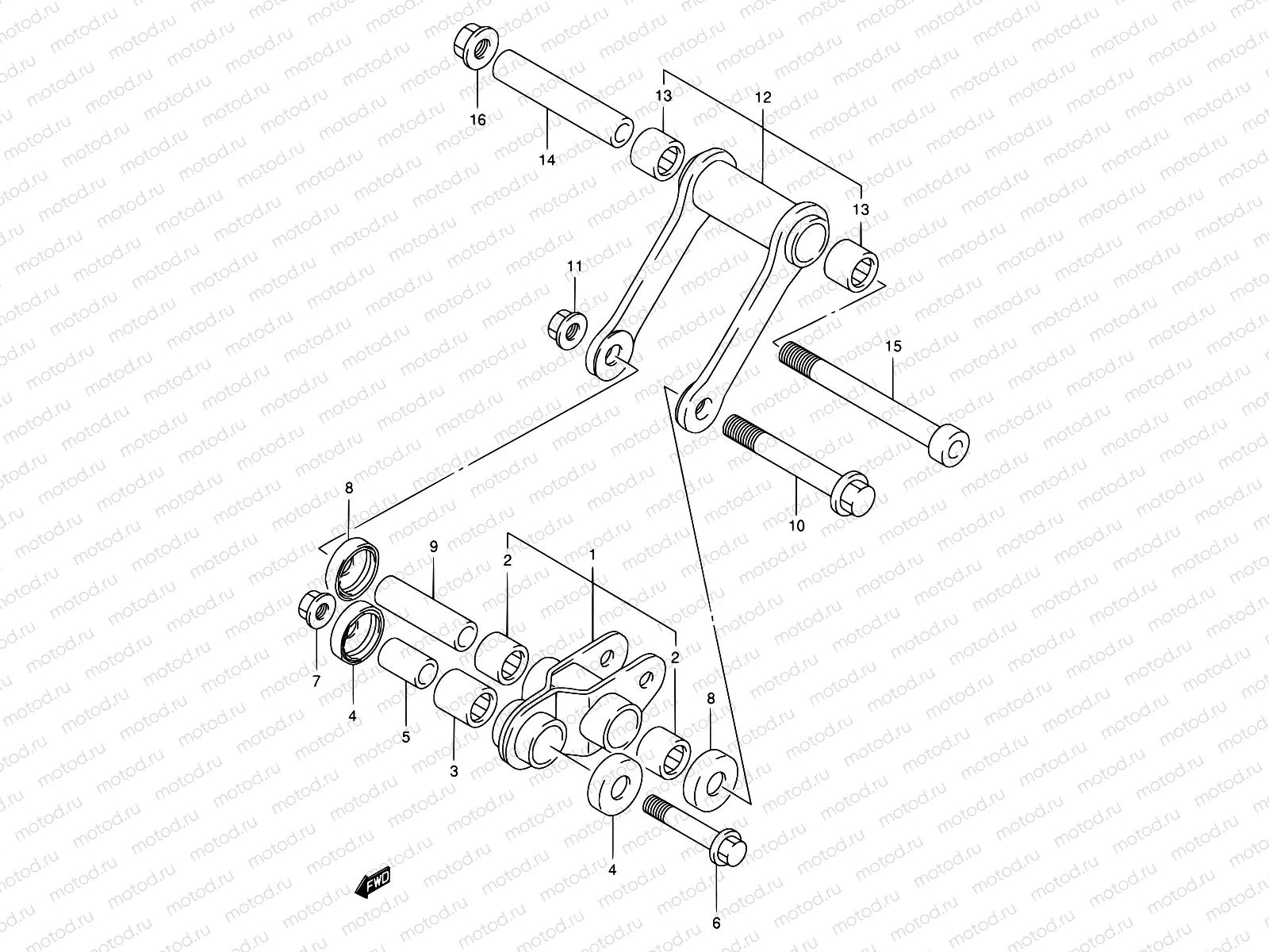 41 - REAR CUSHION LEVER