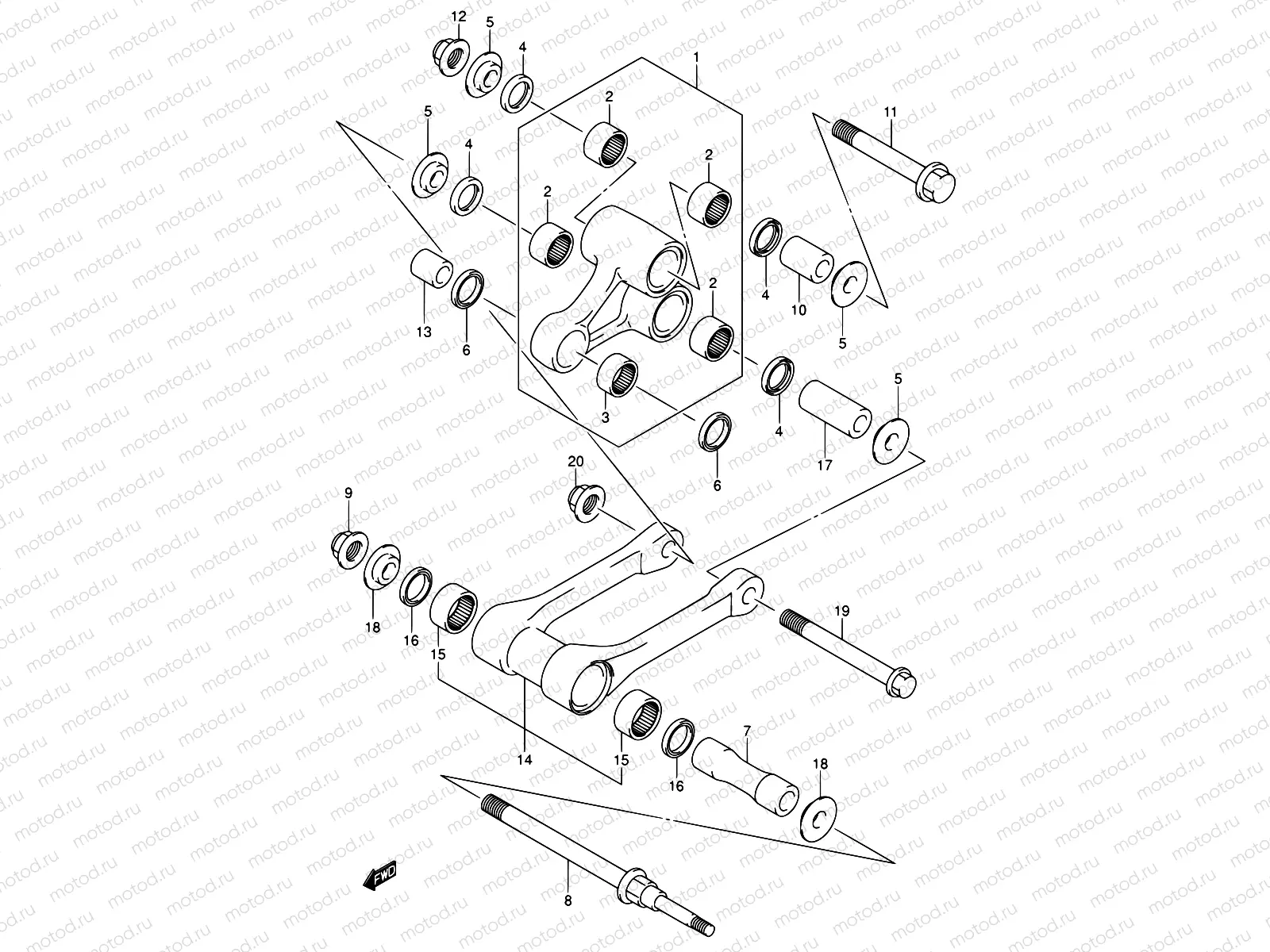 41 - REAR CUSHION LEVER