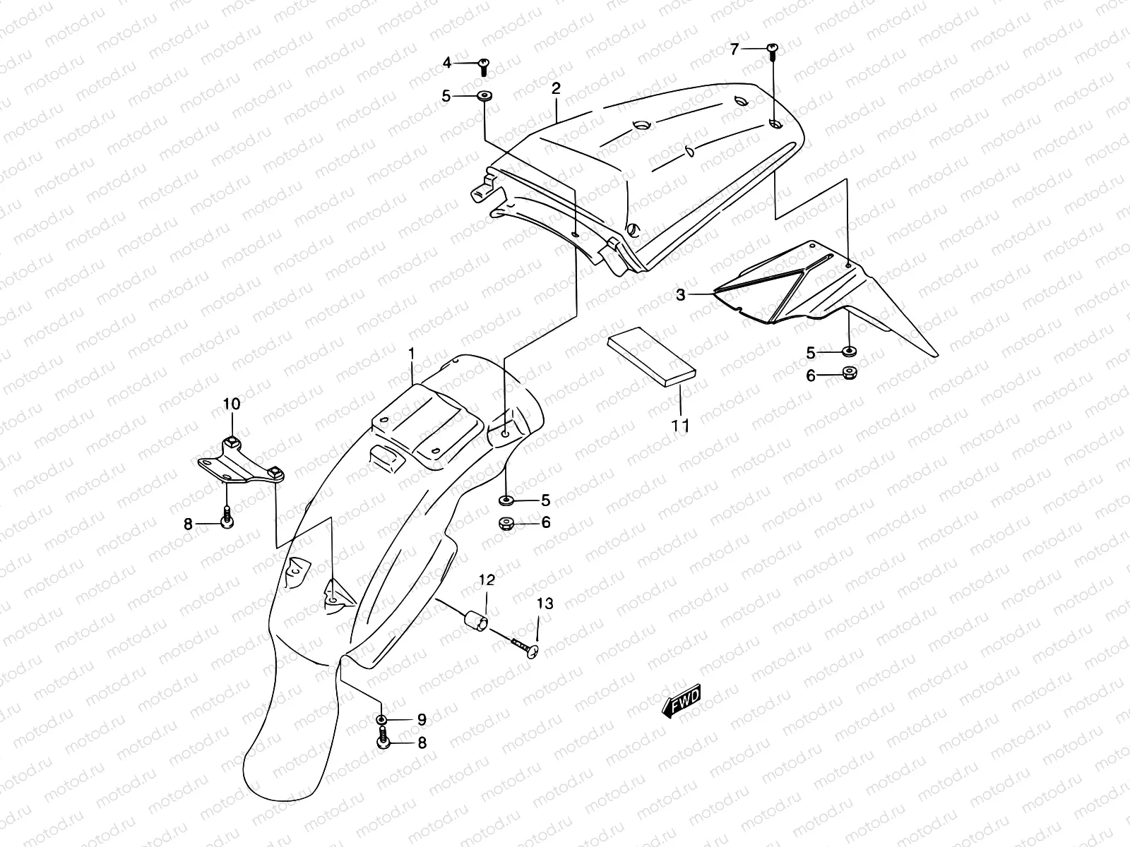 41 - REAR FENDER
