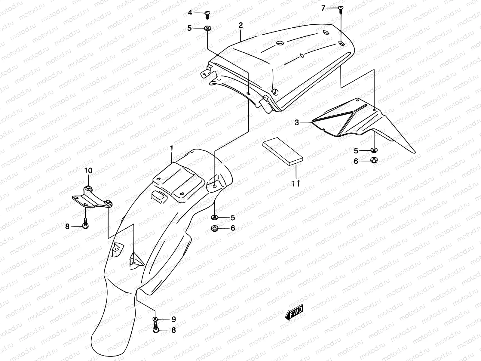 41 - REAR FENDER