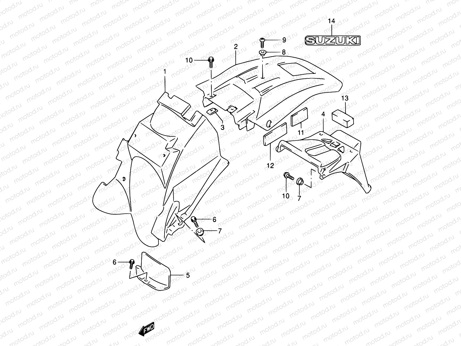 41 - REAR FENDER