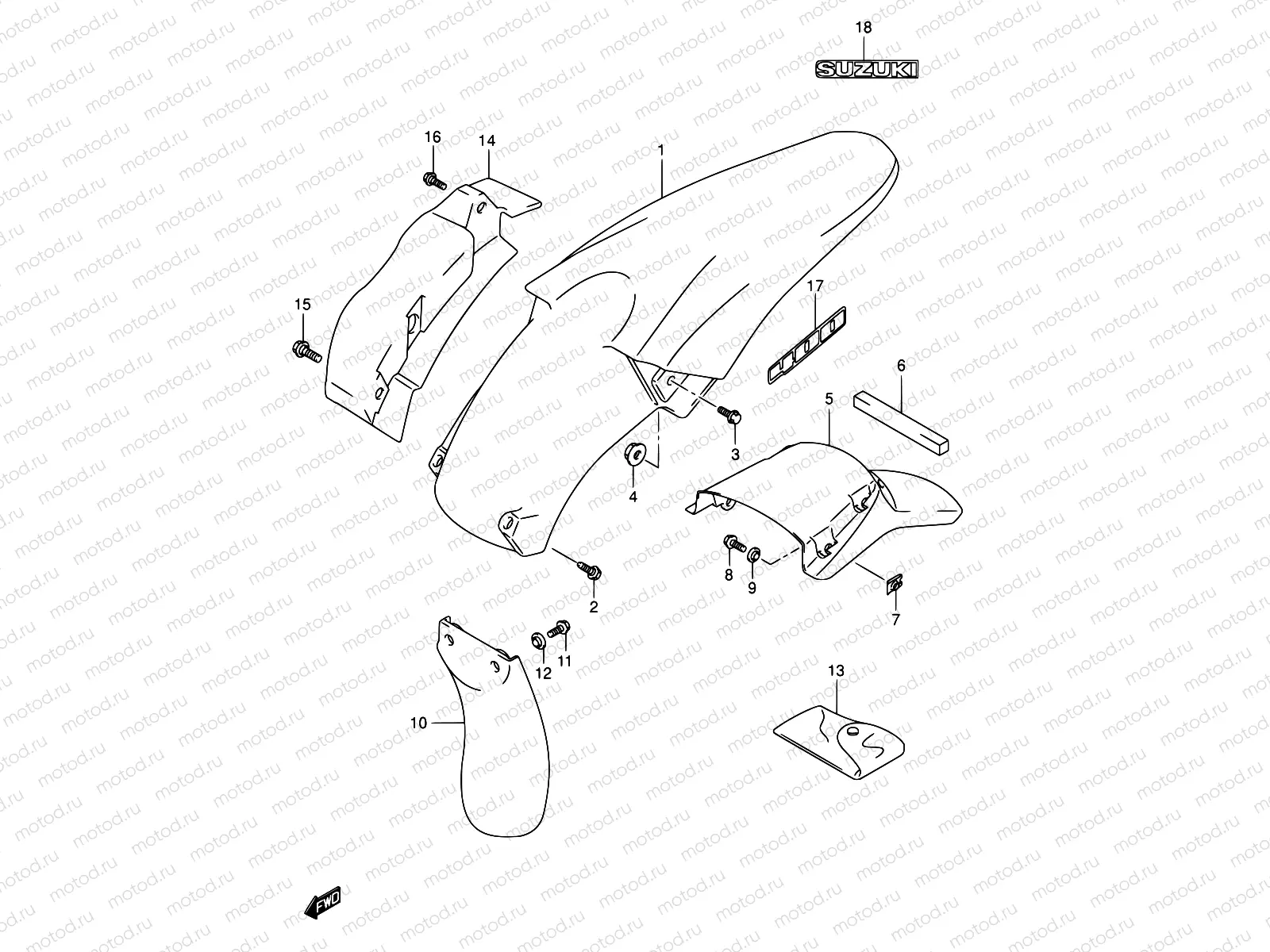 41 - REAR FENDER