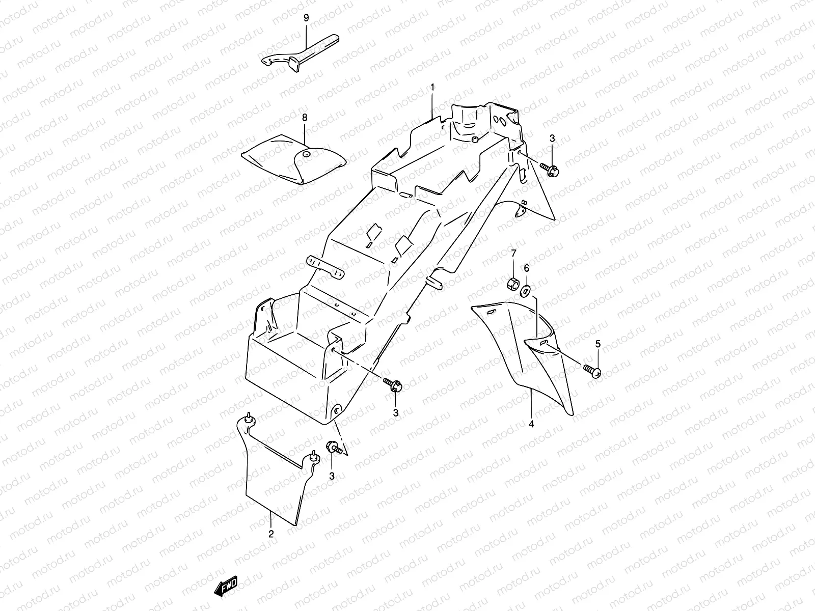 41 - REAR FENDER (MODEL S)