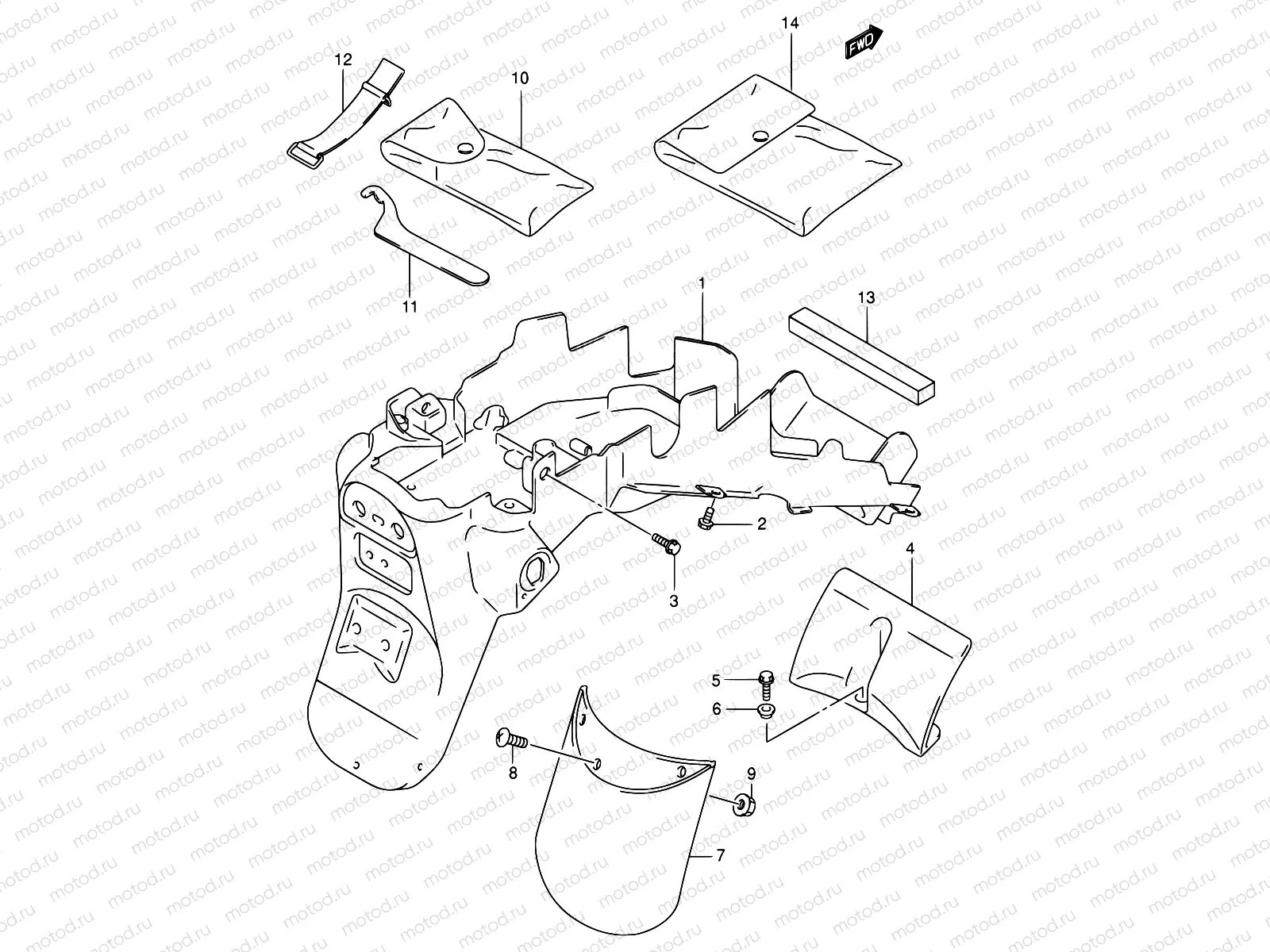 41 - REAR FENDER (MODEL X/Y/K1)