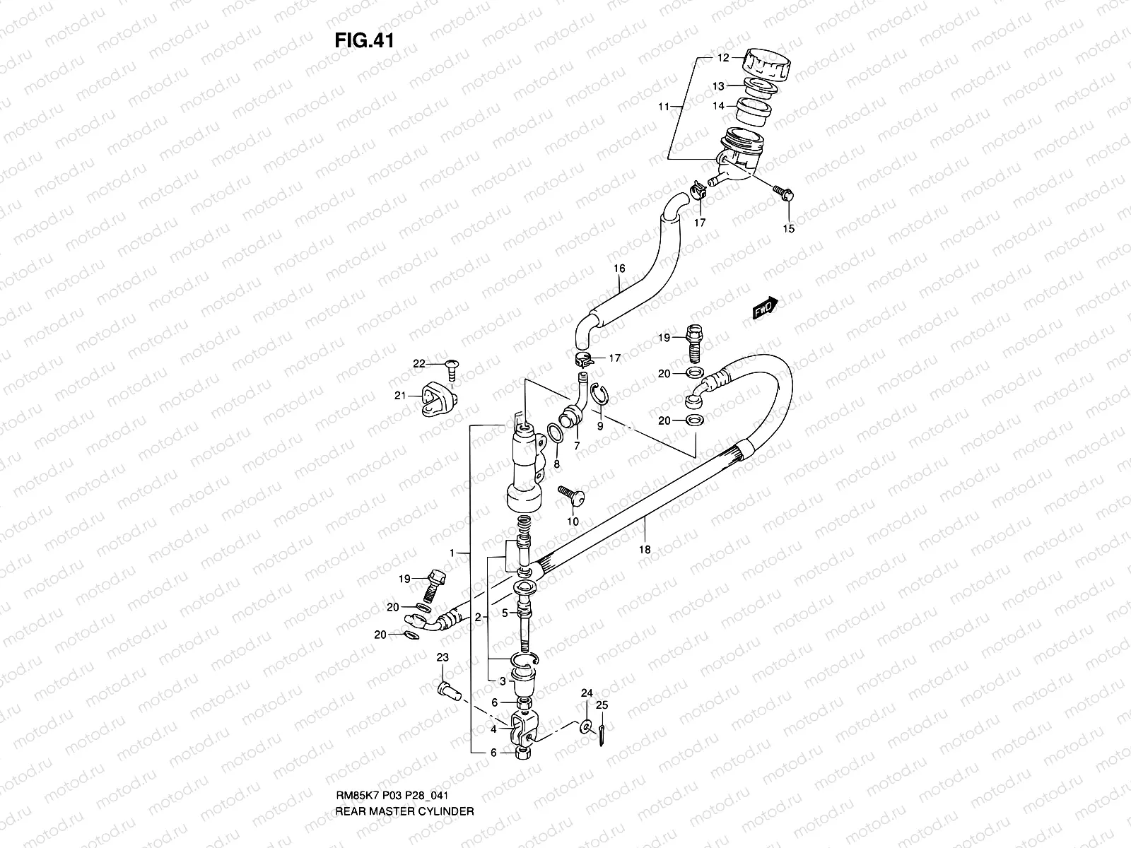 41 - REAR MASTER CYLINDER