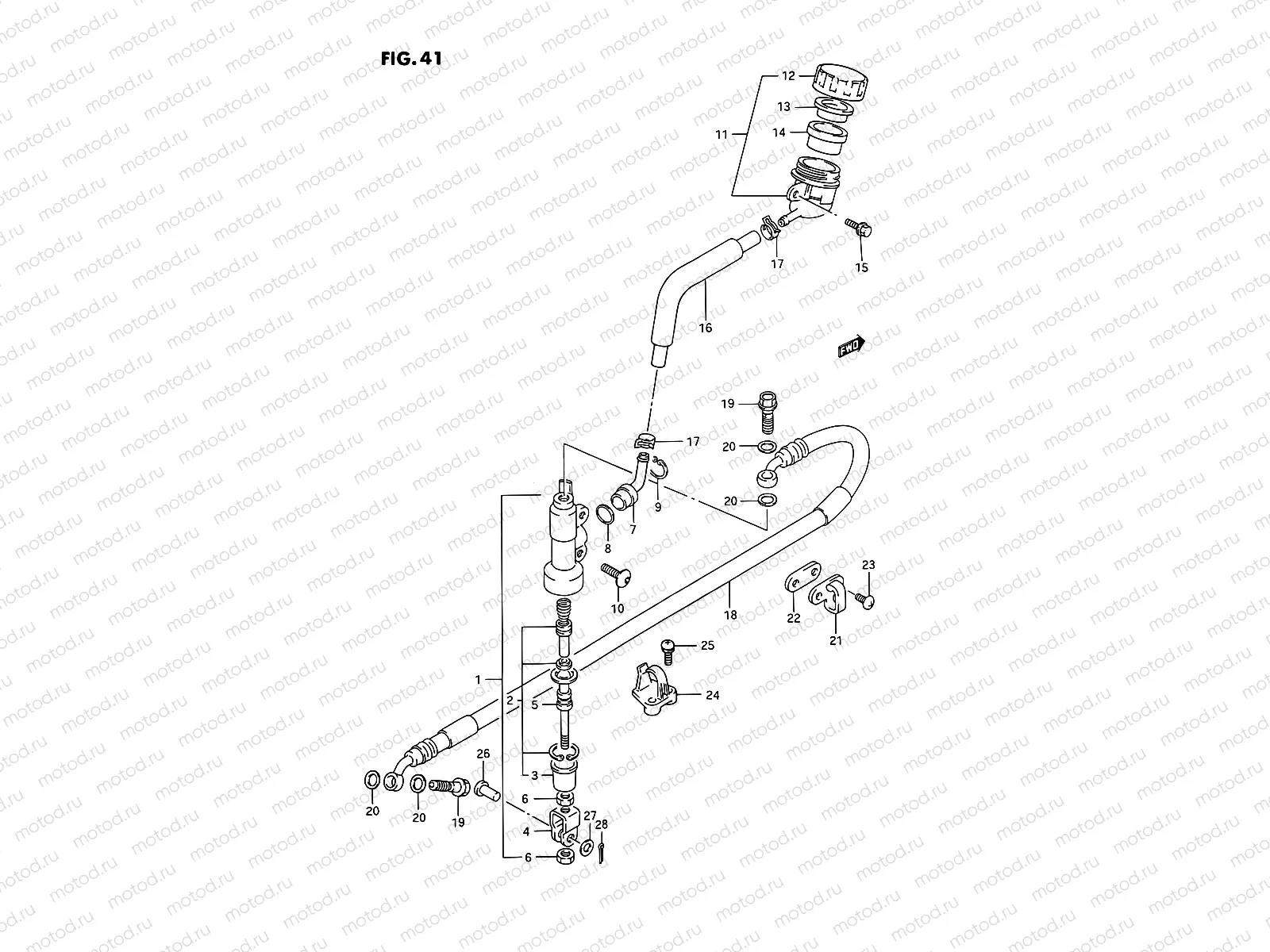 41 - REAR MASTER CYLINDER