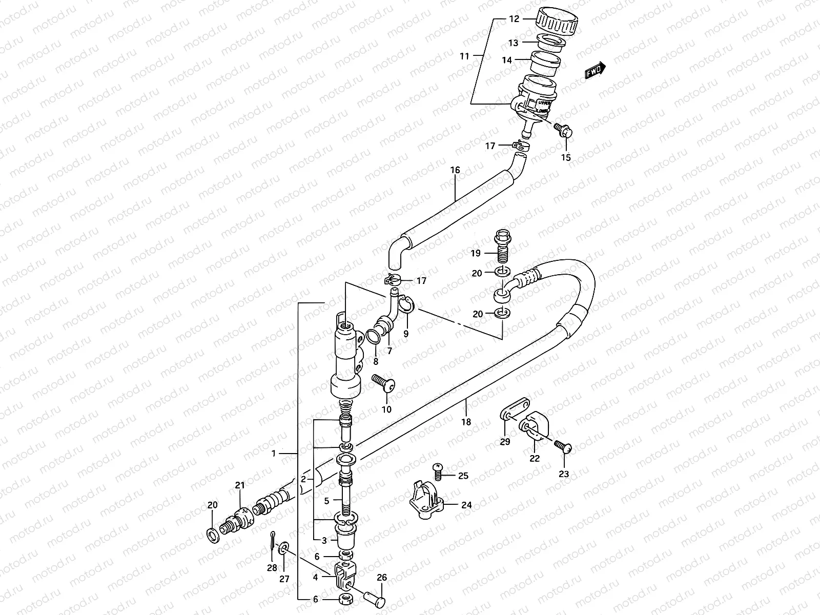41 - REAR MASTER CYLINDER (MODEL K)