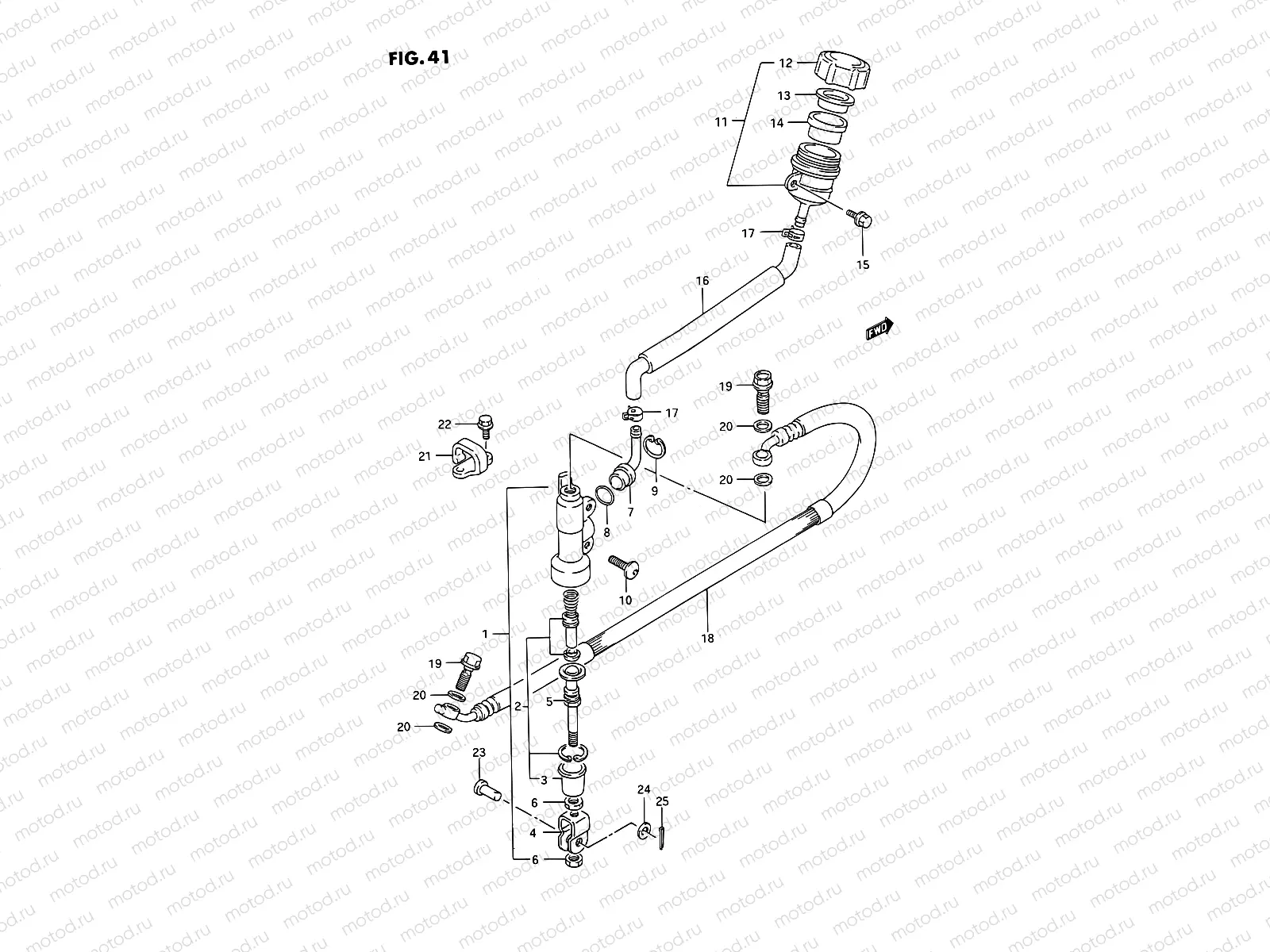 41 - REAR MASTER CYLINDER (MODEL L)