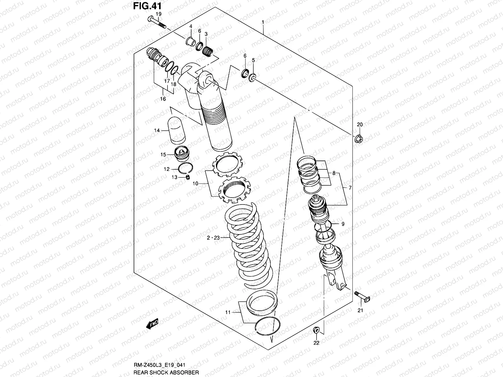 41 - REAR SHOCK ABSORBER