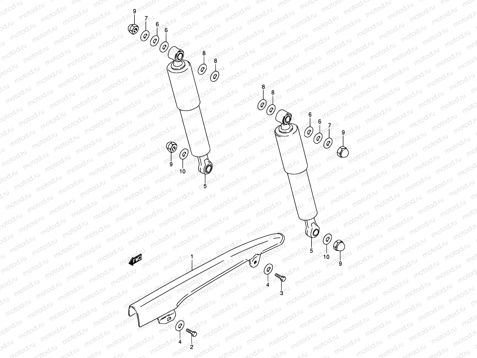 41 - REAR SHOCK ABSORBER (E94,P09,P48)