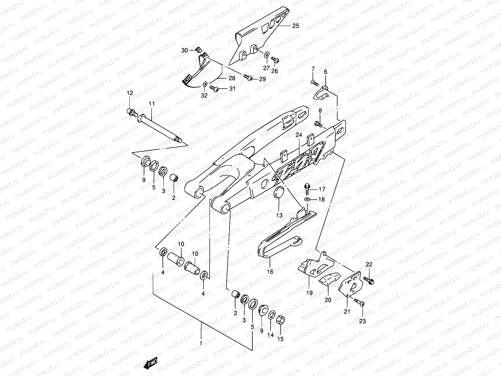 41 - REAR SWING ARM