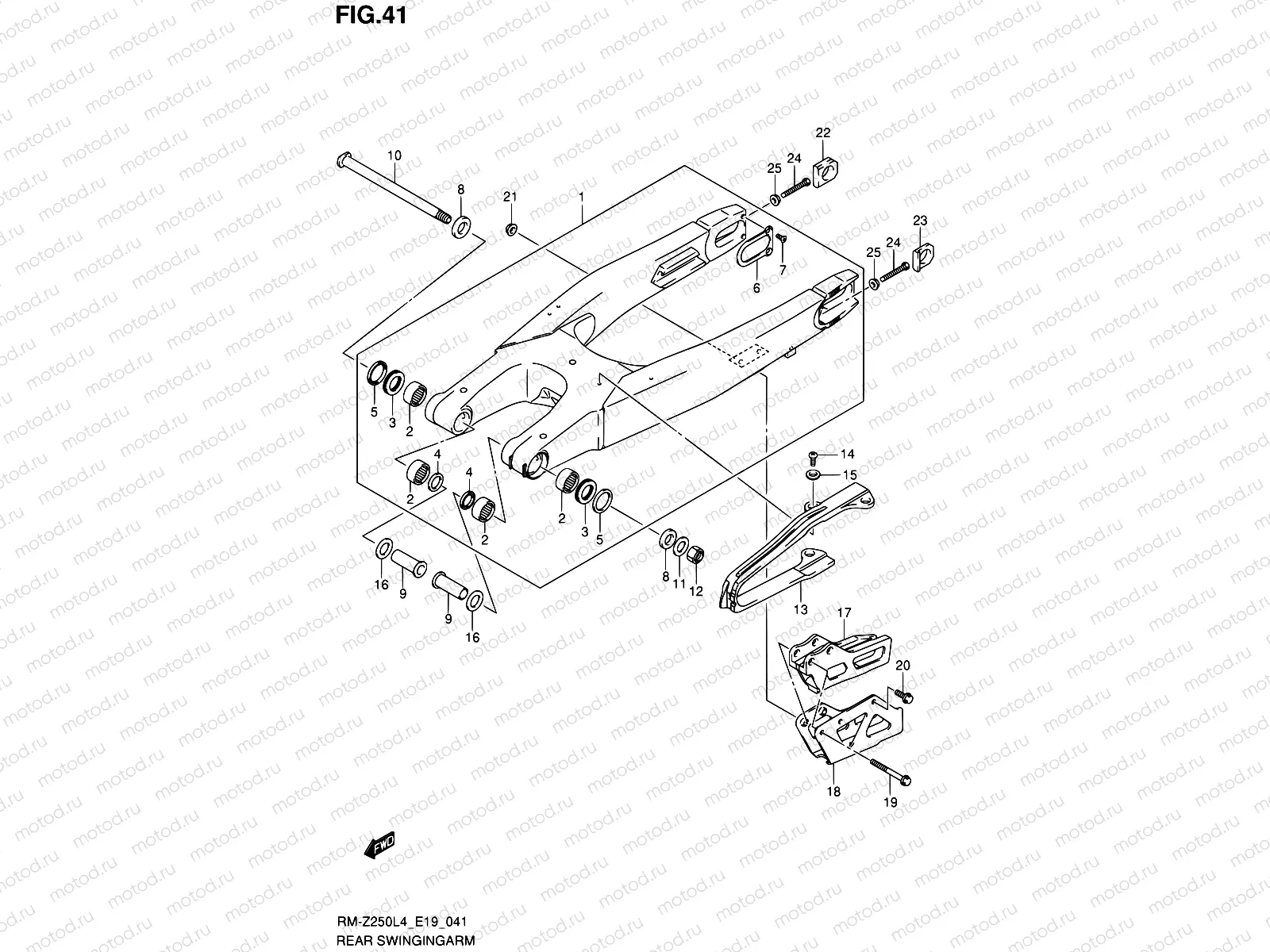 41 - REAR SWINGINGARM