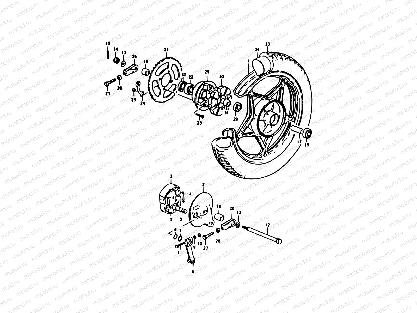 41 - REAR WHEEL