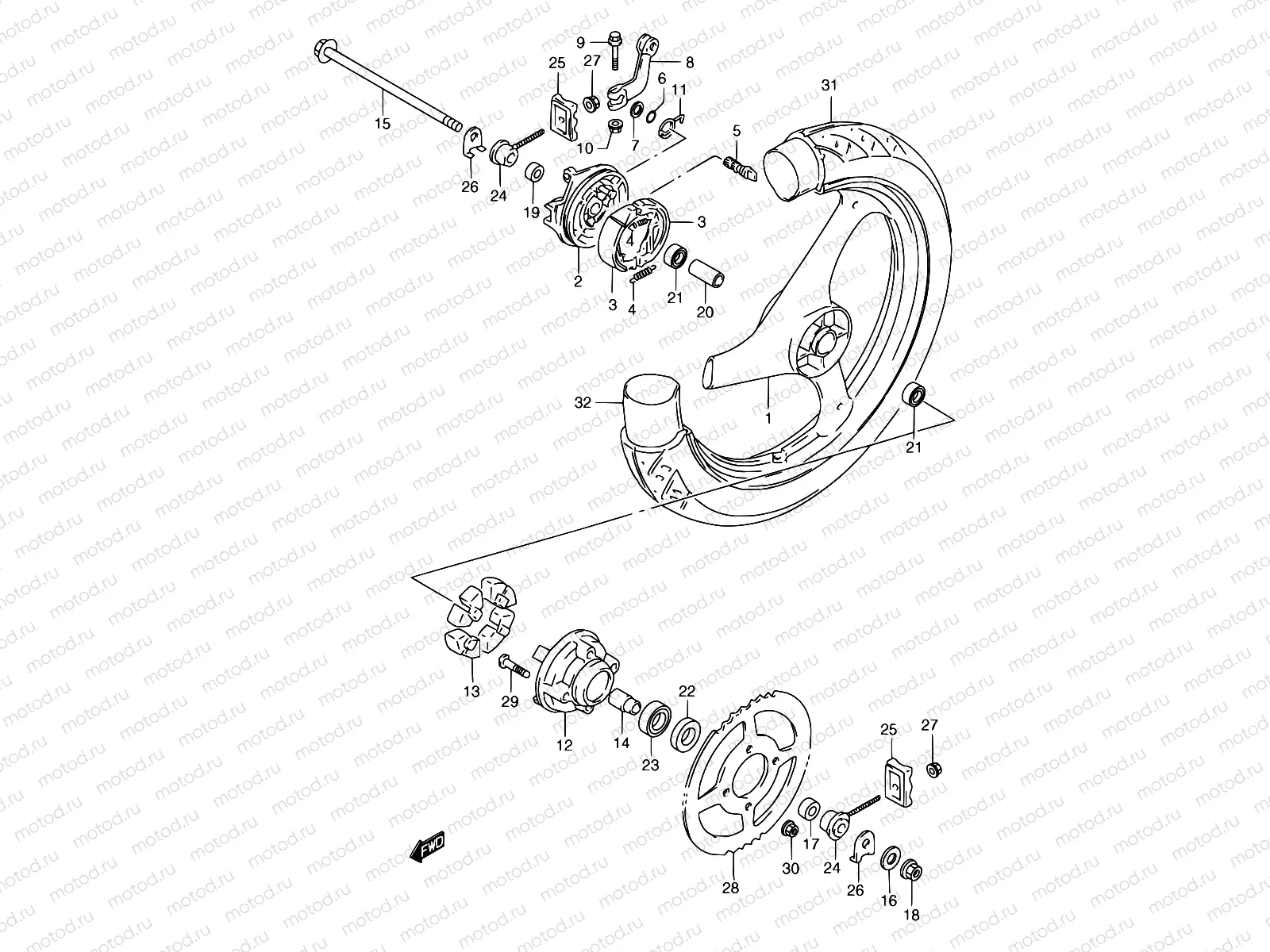 41 - REAR WHEEL