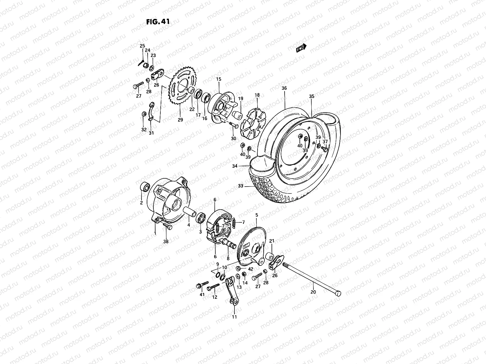 41 - REAR WHEEL