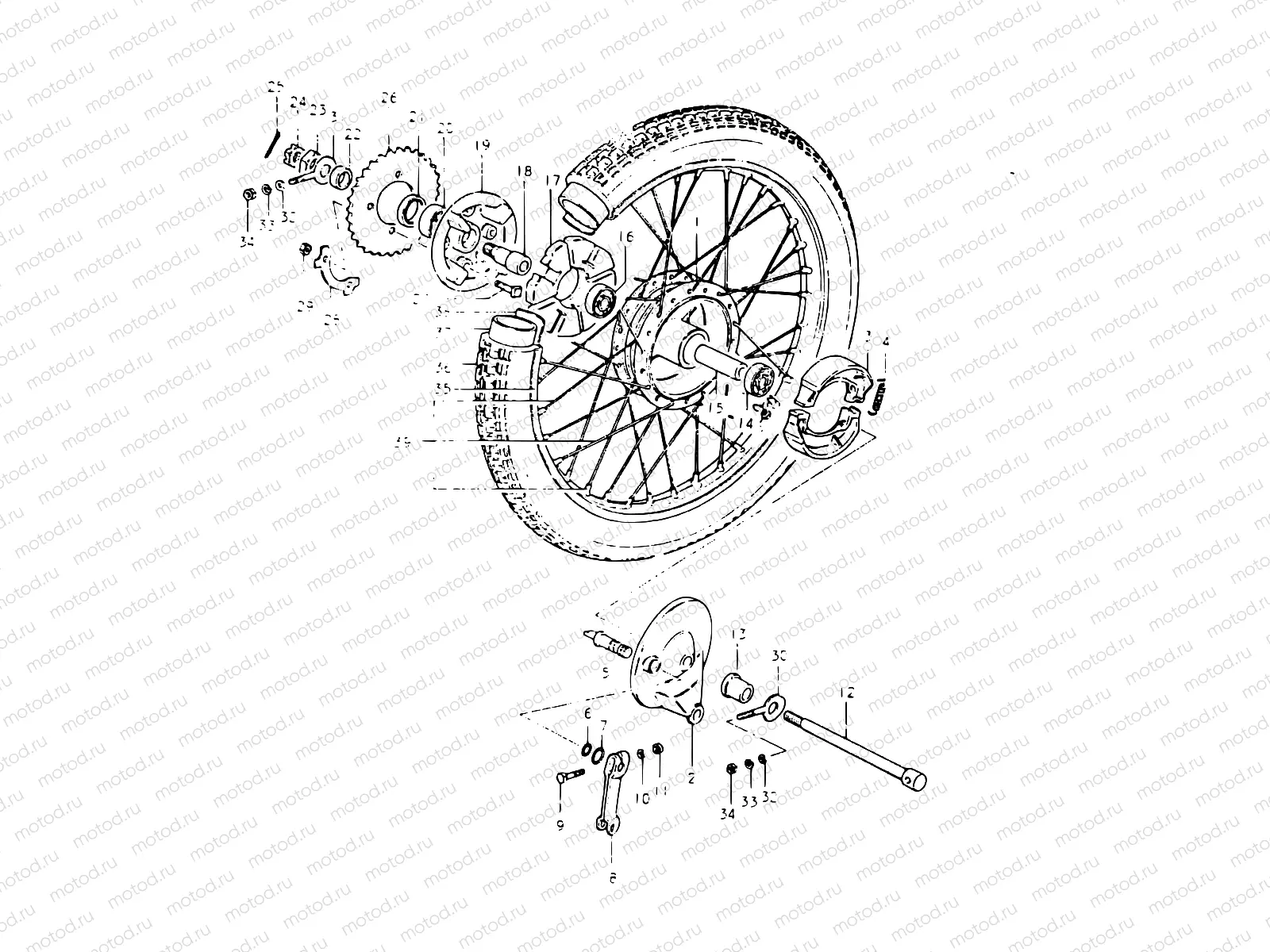 41 - REAR WHEEL