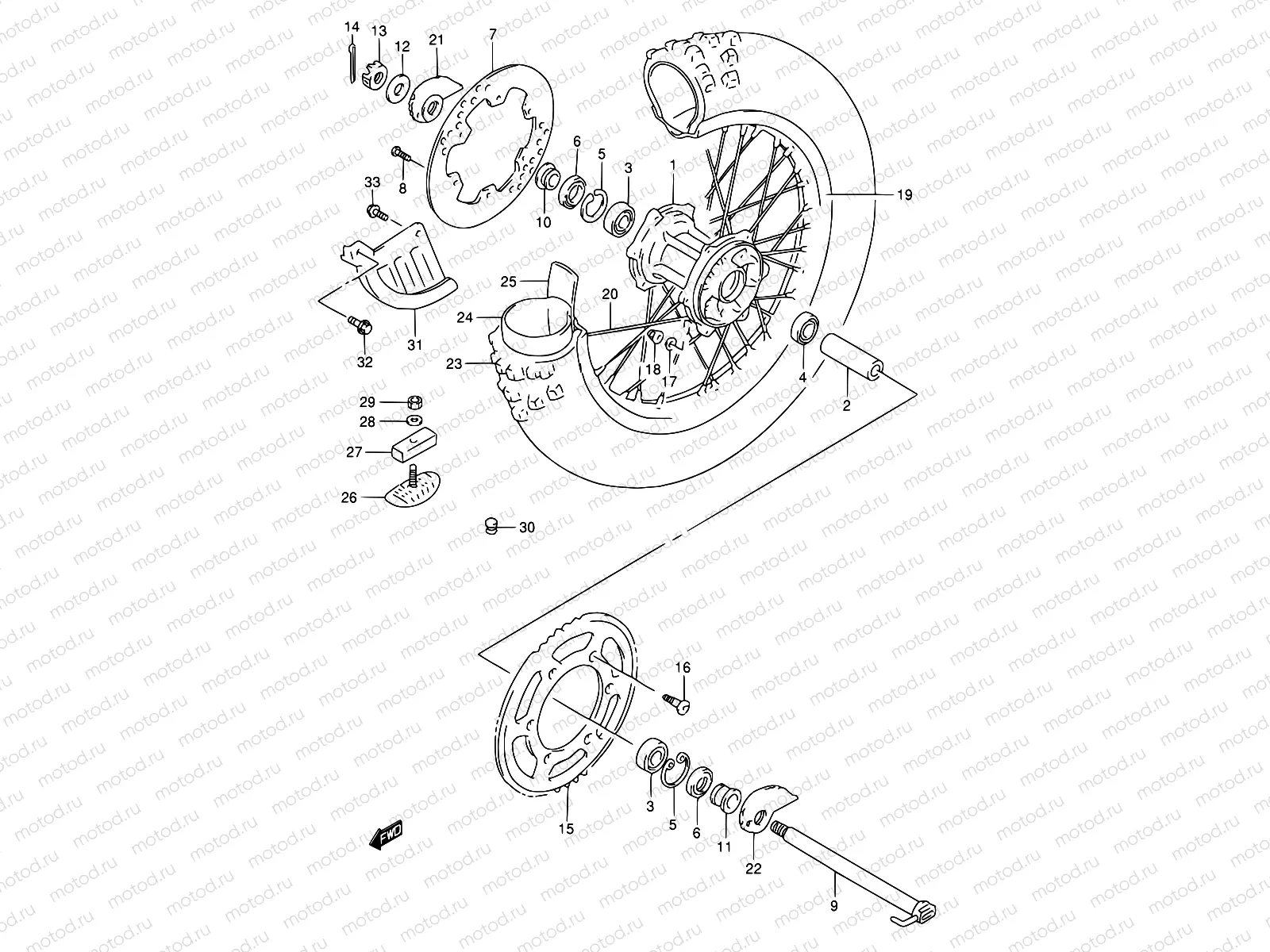 41 - REAR WHEEL