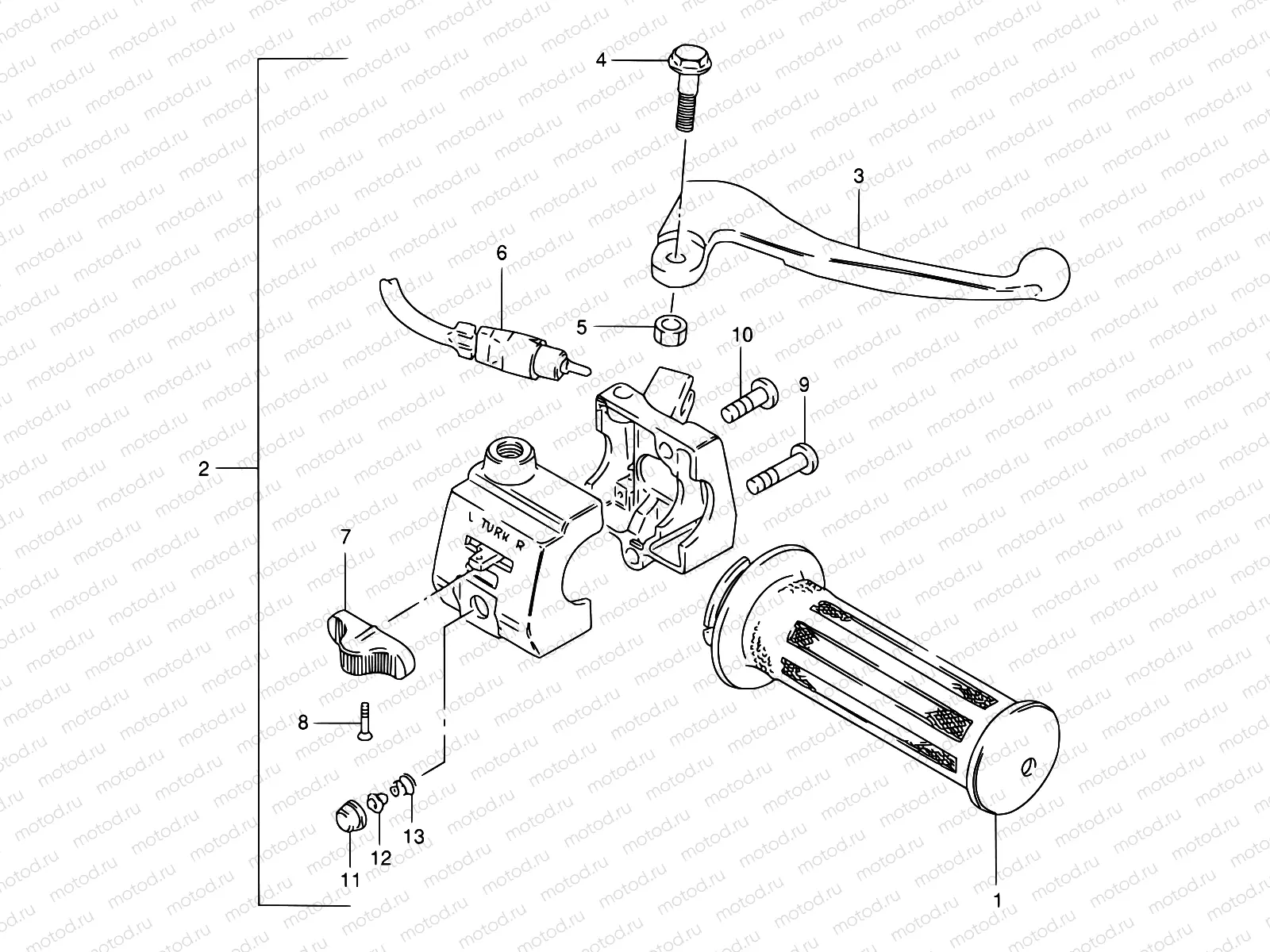 41 - RIGHT HANDLE LEVER