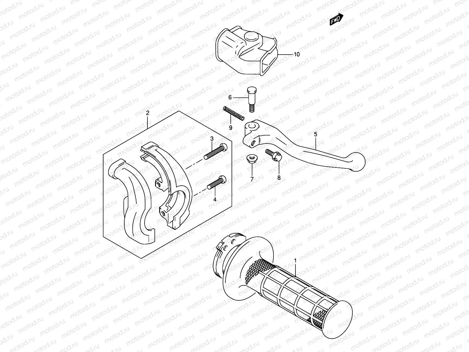 41 - RIGHT HANDLE LEVER