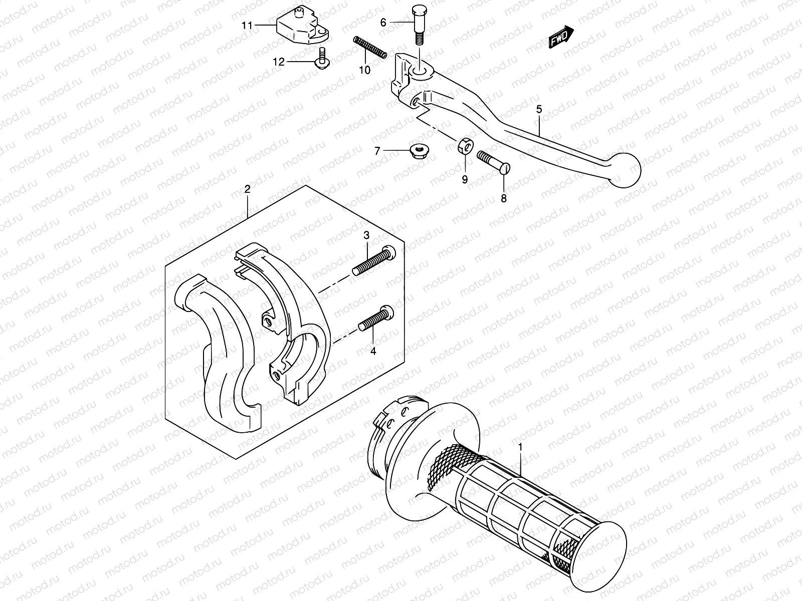 41 - RIGHT HANDLE LEVER