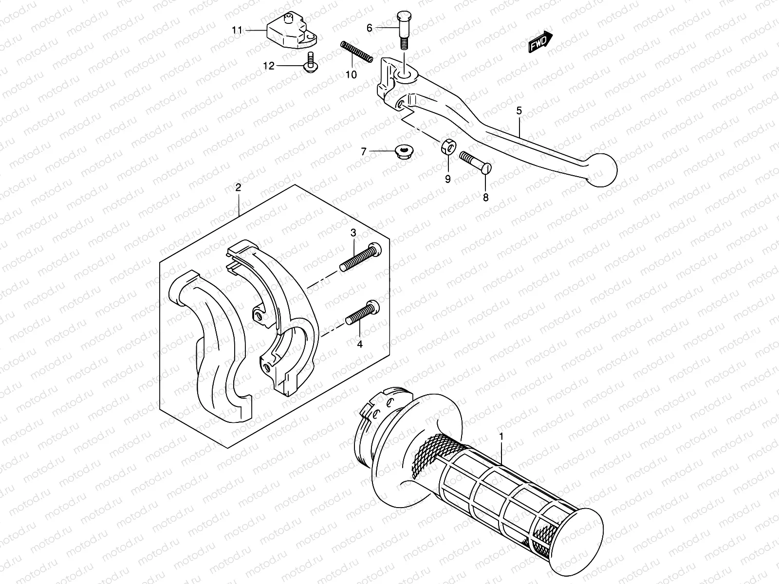 41 - RIGHT HANDLE LEVER
