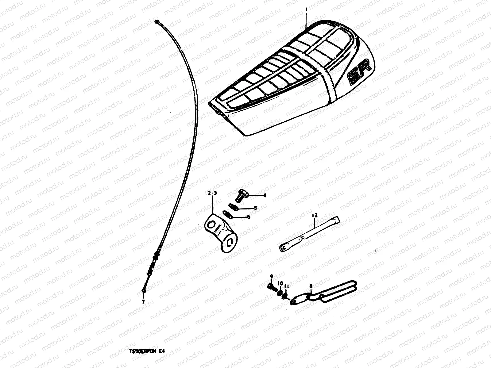 41 - SEAT - METER CABLE GUIDE