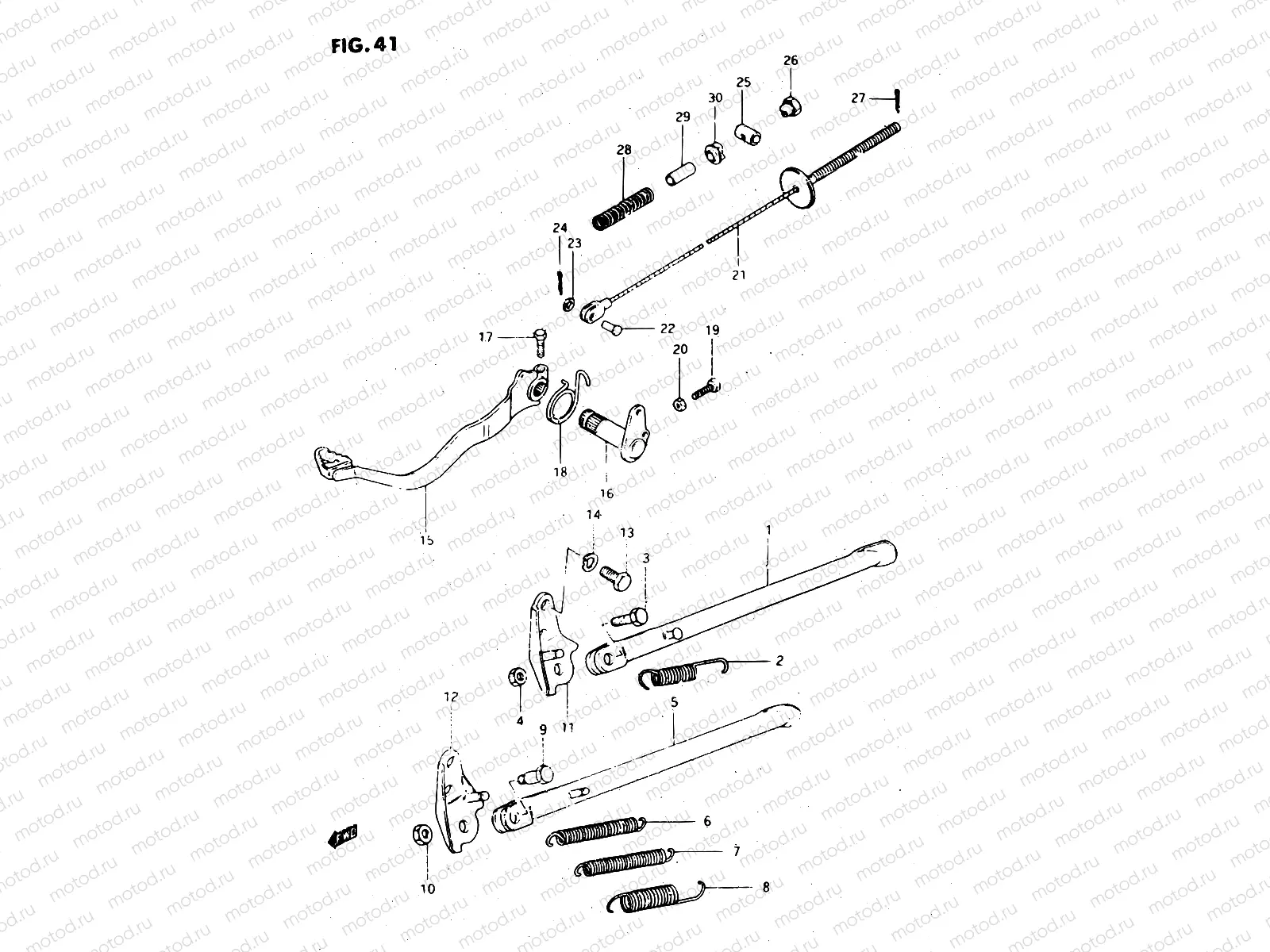 41 - STAND - REAR BRAKE