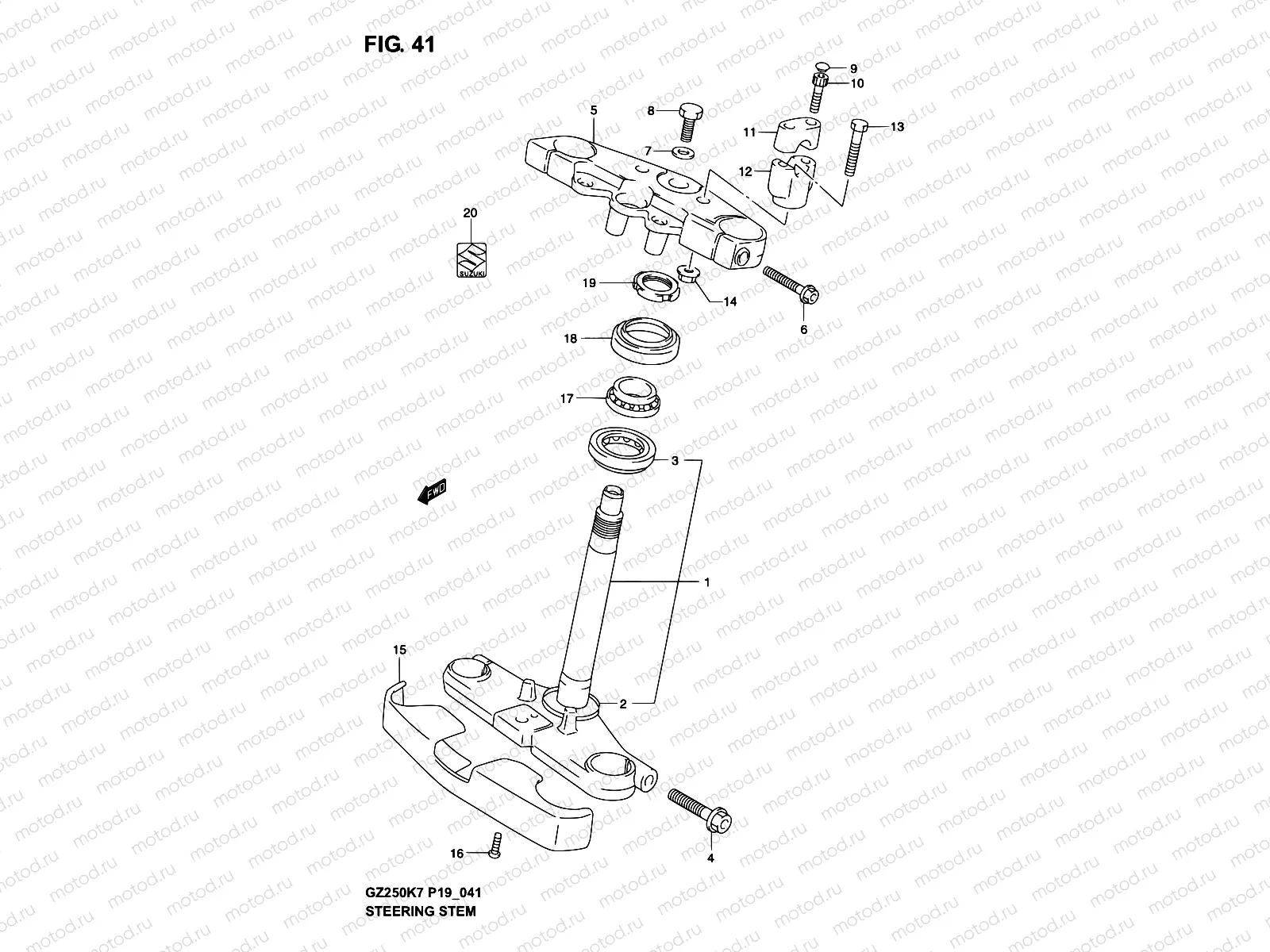 41 - STEERING STEM