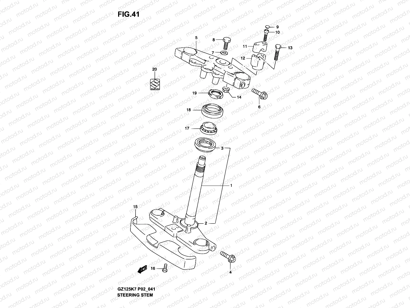 41 - STEERING STEM